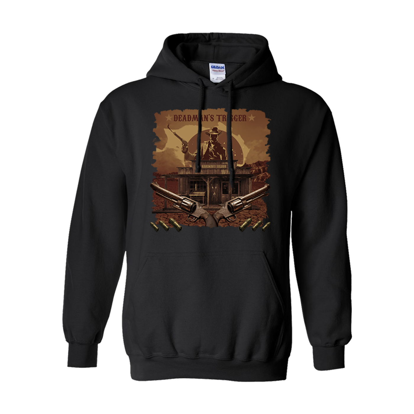 Deadman's Trigger Unisex Black Pullover Hoodie