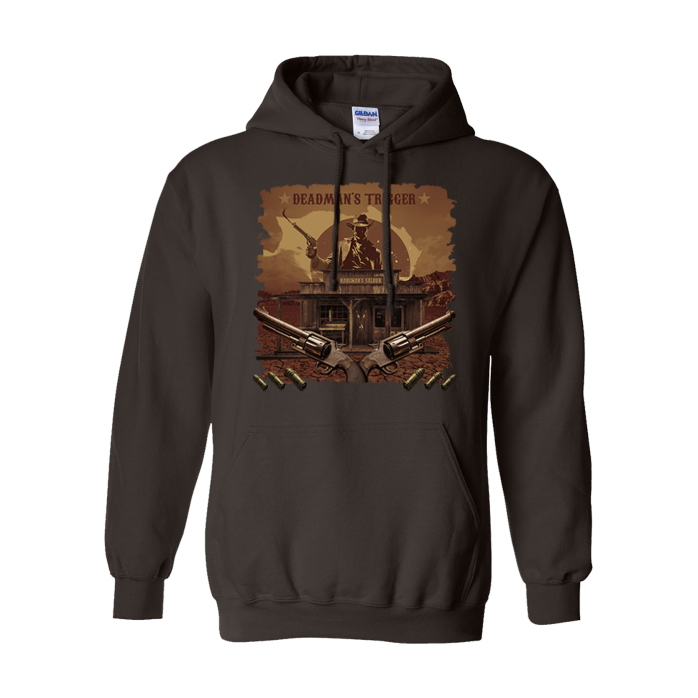 Deadman's Trigger Dark Chocolate Pullover Hoodie
