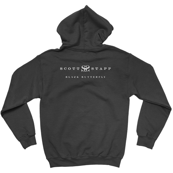 Black Butterfly Pullover Hoodie