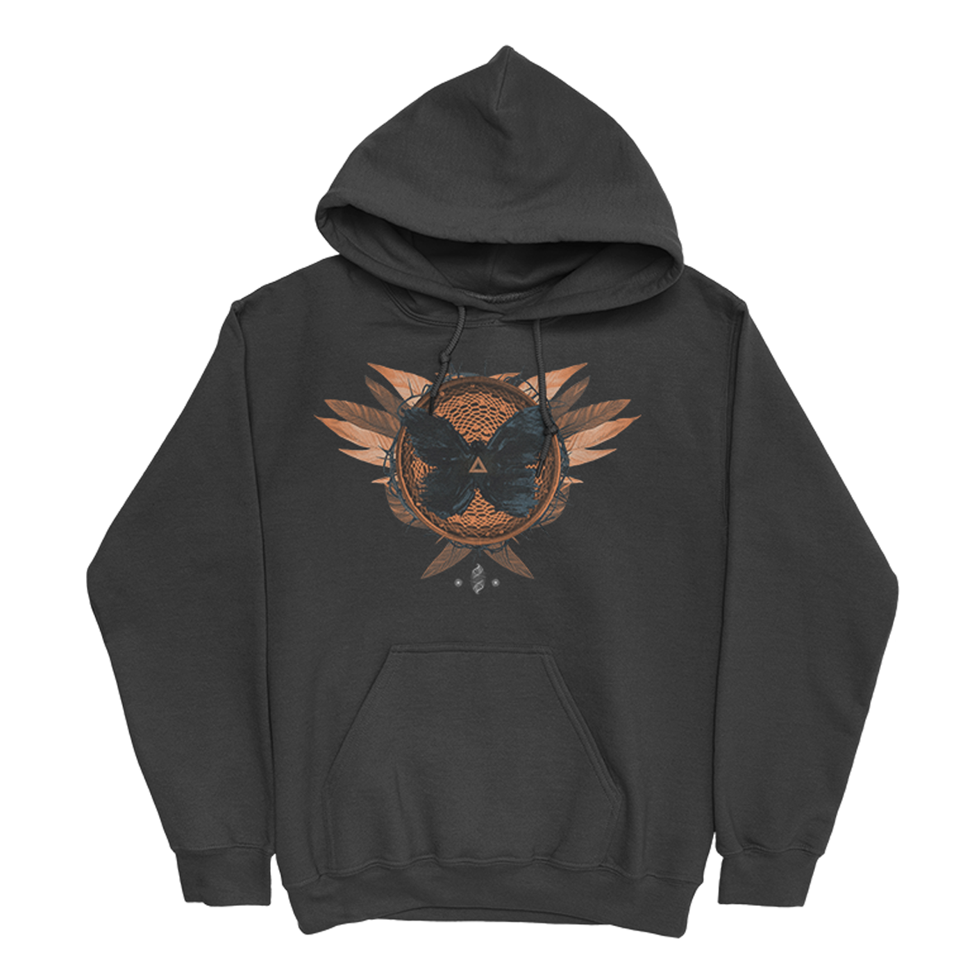 Black Butterfly Pullover Hoodie